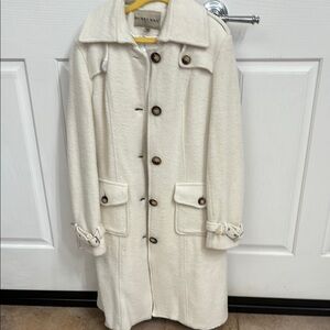 Flash sale Winter White Wool Coat